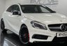 USED 2015 09 MERCEDES-BENZ A-CLASS 2.0 A45 AMG 4MATIC 5d 360 BHP RECARO , LEATHER , FSH!