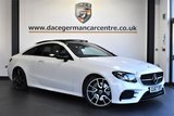 USED 2017 MERCEDES-BENZ E-CLASS 3.0 E 400 4MATIC AMG LINE PREMIUM PLUS 2d 329 BHP FULL SERVICE HISTORY + SATELLITE NAVIGATION + HEATED SEATS + GLASS PANORAMIC ROOF + ACTIVE PARK ASSIST + REAR VIEW CAMERA + 360 CAMERA + VIRTUAL COCKPIT + BURMEISTER SOUND SYSTEM + CRUISE CONTROL + ELECTRICAL LUMBAR SUPPORT