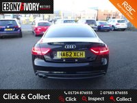 USED 2012 62 AUDI A5 2.0 TDI BLACK EDITION 2d 177 BHP FULLY SERVICED+1 YEAR MOT+BREAKDOWN COVER