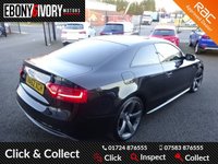 USED 2012 62 AUDI A5 2.0 TDI BLACK EDITION 2d 177 BHP FULLY SERVICED+1 YEAR MOT+BREAKDOWN COVER
