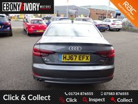 USED 2017 67 AUDI A4 2.0 TDI S LINE 4d 148 BHP FULL AUDI SERVICE HISTORY + 1 YEAR MOT AND BREAKDOWN COVER