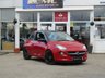 USED 2015 15 VAUXHALL ADAM 1.2 SLAM 3d 69 BHP Finished in RED AND ROLL metalic with contrasting SUPERHEROS BLACK Trim. This nimble good looking small hatch is a great choice if you are looking for a small car. It packs a host of features which include, DAB radio, B/Tooth, Cruise Control, LED Day Lights, 17" Black Alloys and much more. Dealer serviced at 8067 miles, 13308 miles, 32769 miles, 42396 miles and at 55488 miles.