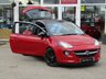USED 2015 15 VAUXHALL ADAM 1.2 SLAM 3d 69 BHP Finished in RED AND ROLL metalic with contrasting SUPERHEROS BLACK Trim. This nimble good looking small hatch is a great choice if you are looking for a small car. It packs a host of features which include, DAB radio, B/Tooth, Cruise Control, LED Day Lights, 17" Black Alloys and much more. Dealer serviced at 8067 miles, 13308 miles, 32769 miles, 42396 miles and at 55488 miles.