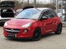 USED 2015 15 VAUXHALL ADAM 1.2 SLAM 3d 69 BHP Finished in RED AND ROLL metalic with contrasting SUPERHEROS BLACK Trim. This nimble good looking small hatch is a great choice if you are looking for a small car. It packs a host of features which include, DAB radio, B/Tooth, Cruise Control, LED Day Lights, 17" Black Alloys and much more. Dealer serviced at 8067 miles, 13308 miles, 32769 miles, 42396 miles and at 55488 miles.