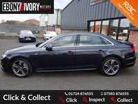USED 2016 16 AUDI A4 2.0 TDI S LINE 4d 188 BHP FULL AUDI SERVICE HISTORY + 1 YEAR MOT AND BREAKDOWN COVER
