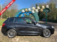 USED 2015 65 BMW X3 2.0 XDRIVE20D M SPORT 5d 188 BHP 65 BMW X3 2.0 DIESEL M-SPORT X-DRIVE AUTOMATIC SUV - 19 INCH UPGRADE ALLOYS - FULL BLACK LEATHER INTERIOR - FULL SERVICE HISTORY - SATELLITE NAVIGATION - PADDLE SHIFT GEARBOX