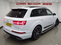 USED 2018 68 AUDI SQ7 4.0 V8 TDI (435 PS) VORSPRUNG TIPTRONIC QUATTRO 5DR + NAV + PANORAMIC ROOF + BOSE + HEAD UP + SOFT CLOSE DOORS + PRIVACY + 360 CAMERA + MATRIX L.E.D.S + MULTIMEDIA + E/BOOT + STEPS + BLACK PACK + 22 S 7SEATS+PANROOF+SOFT CL+LEATHER+HUD+BOSE+360 CAM+NAV