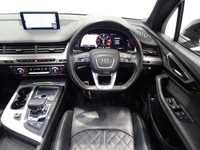 USED 2018 68 AUDI SQ7 4.0 V8 TDI (435 PS) VORSPRUNG TIPTRONIC QUATTRO 5DR + NAV + PANORAMIC ROOF + BOSE + HEAD UP + SOFT CLOSE DOORS + PRIVACY + 360 CAMERA + MATRIX L.E.D.S + MULTIMEDIA + E/BOOT + STEPS + BLACK PACK + 22 S 7SEATS+PANROOF+SOFT CL+LEATHER+HUD+BOSE+360 CAM+NAV
