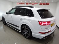 USED 2018 68 AUDI SQ7 4.0 V8 TDI (435 PS) VORSPRUNG TIPTRONIC QUATTRO 5DR + NAV + PANORAMIC ROOF + BOSE + HEAD UP + SOFT CLOSE DOORS + PRIVACY + 360 CAMERA + MATRIX L.E.D.S + MULTIMEDIA + E/BOOT + STEPS + BLACK PACK + 22 S 7SEATS+PANROOF+SOFT CL+LEATHER+HUD+BOSE+360 CAM+NAV