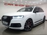 USED 2018 68 AUDI SQ7 4.0 V8 TDI (435 PS) VORSPRUNG TIPTRONIC QUATTRO 5DR + NAV + PANORAMIC ROOF + BOSE + HEAD UP + SOFT CLOSE DOORS + PRIVACY + 360 CAMERA + MATRIX L.E.D.S + MULTIMEDIA + E/BOOT + STEPS + BLACK PACK + 22 S 7SEATS+PANROOF+SOFT CL+LEATHER+HUD+BOSE+360 CAM+NAV