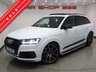 USED 2018 68 AUDI SQ7 4.0 V8 TDI (435 PS) VORSPRUNG TIPTRONIC QUATTRO 5DR + NAV + PANORAMIC ROOF + BOSE + HEAD UP + SOFT CLOSE DOORS + PRIVACY + 360 CAMERA + MATRIX L.E.D.S + MULTIMEDIA + E/BOOT + STEPS + BLACK PACK + 22 S 7SEATS+PANROOF+SOFT CL+LEATHER+HUD+BOSE+360 CAM+NAV