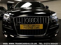 USED 2013 63 AUDI Q7 FACELIFT AUDI Q7 3.0 TDI (245PS) TIPTRONIC AUTO QUATTRO 4WD S LINE 7 SEATER UK DELIVERY FLAT FEE &pound;100*VIDEO AVAILABLE*FINANCE ARRANGED*PART EX*HPI CLEAR