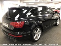 USED 2013 63 AUDI Q7 FACELIFT AUDI Q7 3.0 TDI (245PS) TIPTRONIC AUTO QUATTRO 4WD S LINE 7 SEATER UK DELIVERY FLAT FEE &pound;100*VIDEO AVAILABLE*FINANCE ARRANGED*PART EX*HPI CLEAR