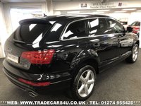 USED 2013 63 AUDI Q7 FACELIFT AUDI Q7 3.0 TDI (245PS) TIPTRONIC AUTO QUATTRO 4WD S LINE 7 SEATER UK DELIVERY FLAT FEE &pound;100*VIDEO AVAILABLE*FINANCE ARRANGED*PART EX*HPI CLEAR