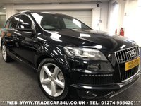 USED 2013 63 AUDI Q7 FACELIFT AUDI Q7 3.0 TDI (245PS) TIPTRONIC AUTO QUATTRO 4WD S LINE 7 SEATER UK DELIVERY FLAT FEE &pound;100*VIDEO AVAILABLE*FINANCE ARRANGED*PART EX*HPI CLEAR