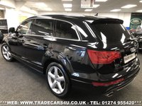 USED 2013 63 AUDI Q7 FACELIFT AUDI Q7 3.0 TDI (245PS) TIPTRONIC AUTO QUATTRO 4WD S LINE 7 SEATER UK DELIVERY FLAT FEE &pound;100*VIDEO AVAILABLE*FINANCE ARRANGED*PART EX*HPI CLEAR