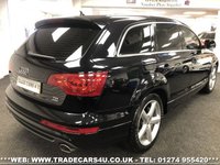 USED 2013 63 AUDI Q7 FACELIFT AUDI Q7 3.0 TDI (245PS) TIPTRONIC AUTO QUATTRO 4WD S LINE 7 SEATER UK DELIVERY FLAT FEE &pound;100*VIDEO AVAILABLE*FINANCE ARRANGED*PART EX*HPI CLEAR