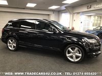 USED 2013 63 AUDI Q7 FACELIFT AUDI Q7 3.0 TDI (245PS) TIPTRONIC AUTO QUATTRO 4WD S LINE 7 SEATER UK DELIVERY FLAT FEE &pound;100*VIDEO AVAILABLE*FINANCE ARRANGED*PART EX*HPI CLEAR