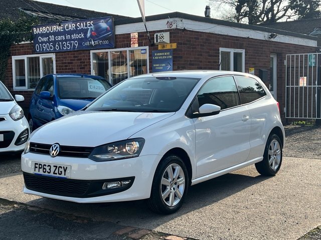 2013 63 VOLKSWAGEN POLO 1.2L MATCH EDITION 3d 59 BHP 1.2L Petrol - 3 Doors - White