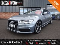 USED 2014 14 AUDI A6 2.0 TDI BLACK EDITION 4d 175 BHP FULL AUDI SERVICE HISTORY + 1 YEAR MOT AND BREAKDOWN COVER+LEATHER INTERIOR