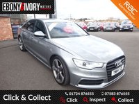 USED 2014 14 AUDI A6 2.0 TDI BLACK EDITION 4d 175 BHP FULL AUDI SERVICE HISTORY + 1 YEAR MOT AND BREAKDOWN COVER+LEATHER INTERIOR