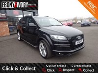 USED 2012 12 AUDI Q7 3.0 TDI QUATTRO S LINE PLUS 5d 245 BHP EXCELLENT EXAMPLE+FULLY SERVICED+1 YEAR MOT+BREAKDOWN COVER
