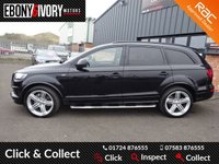 USED 2012 12 AUDI Q7 3.0 TDI QUATTRO S LINE PLUS 5d 245 BHP EXCELLENT EXAMPLE+FULLY SERVICED+1 YEAR MOT+BREAKDOWN COVER