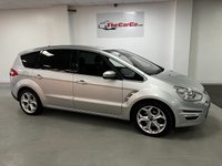 USED 2012 12 FORD S-MAX 2.0 TITANIUM TDCI 5d 138 BHP * PRIVACY * CLIMATE *  7 SEATS * LEATHER * NAVIGATION * PARKING SENSORS * 18 INCH ALLOY WHEELS *
