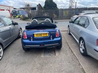 USED 2008 08 MINI CONVERTIBLE 1.6 COOPER 2d 114 BHP Long mot