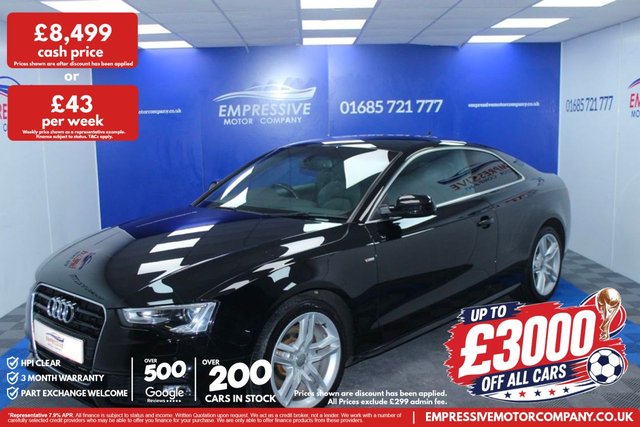 View our Audi A5 2.0 TDI S LINE 3d 187 BHP