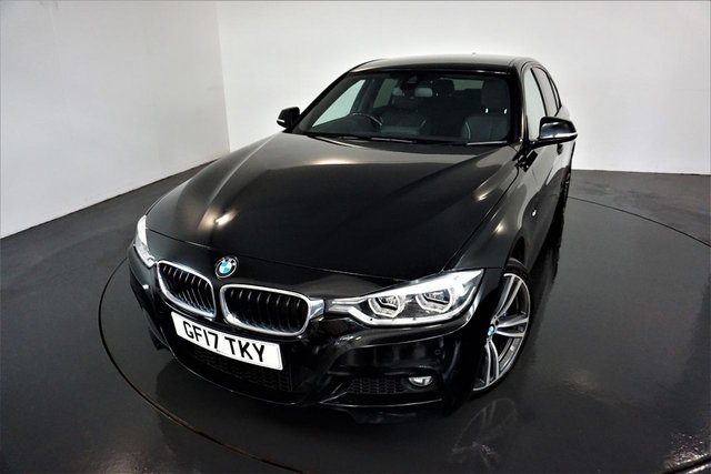 2017 17 BMW 3 Series 3.0 335D XDRIVE M SPORT 4d-FANTASTIC SPEC-BLACK DAKOTA LEATHER-HEATED STEERING WHEEL-REVERSE CAMERA-SUN PROTECTION GLASS-ELECTRIC MEMORY SEAT-HEATED FRONT SEATS-RETRACTABLE ARMREST-PARKING SENSORS-CRUISE CONTROL-HIGH BEAM ASSIST-PARK ASSIST-PROFESSIONAL NAVIGATION-BLUETOOTH-HARMAN KARDON-HEAD UP DISPLAY-DAB RADIO-WIRELESS CHARGING-19