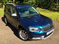 USED 2014 14 SKODA YETI OUTDOOR 1.2 SE TSI DSG 5d AUTO 103 BHP ONLY 20,000 MILES//FULL SERVICE HISTORY//REAR PARK SENSORS//BLUETOOTH 103 BHP ONLY 20,000 MILES//FULL SERVICE HISTORY//REAR PARK SENSORS//BLUETOOTH