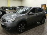 USED 2012 12 NISSAN QASHQAI 1.6 N-TEC 5d 117 BHP SAT NAV PANORAMIC SUNROOF REAR CAMERA CRUISE 2 OWNER CAR SERVICE HISTORY 3 MONTHS WARRANTY