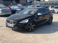 USED 2017 67 VOLVO V40 2.0 D3 R-DESIGN PRO 5d 148 BHP 2 KEYS+1 OWNER FROM NEW+CLIMATE CONTROL+NAVIGATION+LEATHER R DESIGN SEATS+WINTER PACK PLUS+18"ALLOYS+PRIVACY GLASS+PARKING SENSORS+MEDIA+USB+AUX+DAB+BLUETOOTH