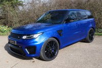 USED 2018 67 LAND ROVER RANGE ROVER SPORT 5.0 V8 SVR 5d 543 BHP 12 MONTH WARRANTY, FULL LRSH