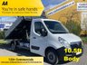 USED 2016 66 VAUXHALL MOVANO 2.3 F3500 L2H1 CDTI TIPPER 125 BHP + TOOL BOX 