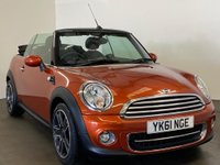 USED 2011 61 MINI CONVERTIBLE 1.6 COOPER 2d 122 BHP Hosting 5 star Optional Equipment