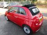 USED 2019 68 FIAT 500C 1.2 CONVERTIBLE LOUNGE 2d 69 BHP NEW SHAPE Full Main Dealer Service History, One Owner, MOT until January 2023, Convertible, Great fuel economy!