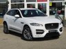 USED 2019 19 JAGUAR F-PACE 2.0 R-SPORT 5d 161 BHP Finished in FUJI WHITE with contrasting HEATED LEATHER. The Jaguar F-Pace is a large, stylish family car and one of the few SUVs on sale that is genuinely good fun to drive. It has a host of features that include Sat Nav, 19" Alloys, Heated Leather Trim, DAB Radio, Power rear Boot, Alloys, Cruise Control and much more. Dealer serviced at 20821 miles, 41978 miles and at 63236 miles.