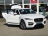 USED 2019 19 JAGUAR F-PACE 2.0 R-SPORT 5d 161 BHP Finished in FUJI WHITE with contrasting HEATED LEATHER. The Jaguar F-Pace is a large, stylish family car and one of the few SUVs on sale that is genuinely good fun to drive. It has a host of features that include Sat Nav, 19" Alloys, Heated Leather Trim, DAB Radio, Power rear Boot, Alloys, Cruise Control and much more. Dealer serviced at 20821 miles, 41978 miles and at 63236 miles.