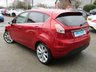 USED 2015 65 FORD FIESTA 1.5 TITANIUM X TDCI 5d 94 BHP Finished in CANDY RED MET with contrasting GREY FULL HEATED LEATHER trim. This Fiesta is a small family 5 door car that you can really enjoy driving. Economical and cheap to run, stylish to look at and some great features. Includes, SAT NAV, Heated Leather, Rear Camera, B/Tooth, Alloys, Climate, Heated front Screen and much more, makes this a must for the small family. Dealer serviced at 9516 miles, 21450 miles, 33100 miles, 41460 miles, 47803miles, 49648 miles and at 50492 miles.