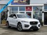 USED 2017 67 JAGUAR F-PACE 2.0 R-SPORT AWD 5d 238 BHP Finished in FUJI WHITE with contrasting FULL HEATED LEATHER TRIM. The Jaguar F-Pace is a large, stylish family car and one of the few SUVs on sale that is genuinely good fun to drive. It has a host of features that include Sat Nav, Heated Leather, DAB Radio, Power rear Boot, Rear View Camera 19" ALLOYS and much more. Beadles Jaguar, Sidcup Dealer serviced at 8 miles and just serviced on arrival at EMC.