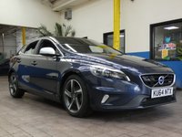 USED 2014 64 VOLVO V40 1.6 D2 R-DESIGN LUX NAV 5d 113 BHP &pound;0 ROAD TAX SAT NAV SUNROOF HEATED LEATHER ELECTRIC MEMORY SEATS