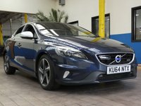 USED 2014 64 VOLVO V40 1.6 D2 R-DESIGN LUX NAV 5d 113 BHP &pound;0 ROAD TAX SAT NAV SUNROOF HEATED LEATHER ELECTRIC MEMORY SEATS