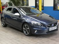 USED 2014 64 VOLVO V40 1.6 D2 R-DESIGN LUX NAV 5d 113 BHP &pound;0 ROAD TAX SAT NAV SUNROOF HEATED LEATHER ELECTRIC MEMORY SEATS