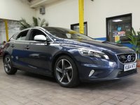 USED 2014 64 VOLVO V40 1.6 D2 R-DESIGN LUX NAV 5d 113 BHP &pound;0 ROAD TAX SAT NAV SUNROOF HEATED LEATHER ELECTRIC MEMORY SEATS