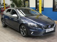 USED 2014 64 VOLVO V40 1.6 D2 R-DESIGN LUX NAV 5d 113 BHP &pound;0 ROAD TAX SAT NAV SUNROOF HEATED LEATHER ELECTRIC MEMORY SEATS