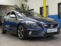 USED 2014 64 VOLVO V40 1.6 D2 R-DESIGN LUX NAV 5d 113 BHP &pound;0 ROAD TAX SAT NAV SUNROOF HEATED LEATHER ELECTRIC MEMORY SEATS