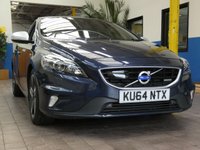 USED 2014 64 VOLVO V40 1.6 D2 R-DESIGN LUX NAV 5d 113 BHP &pound;0 ROAD TAX SAT NAV SUNROOF HEATED LEATHER ELECTRIC MEMORY SEATS