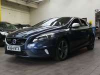 USED 2014 64 VOLVO V40 1.6 D2 R-DESIGN LUX NAV 5d 113 BHP &pound;0 ROAD TAX SAT NAV SUNROOF HEATED LEATHER ELECTRIC MEMORY SEATS